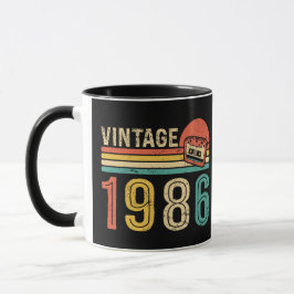 Retro 1986 Birthday Cassette Tape Nostalgic Bday Tasse