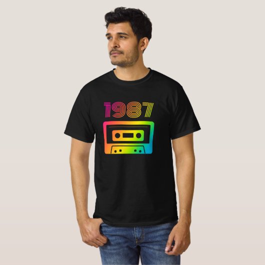 Retro 1987 T - Shirt (Vorne ganz)