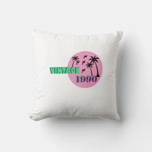 Retro 1990 Geburtstagsgeschenk Kissen