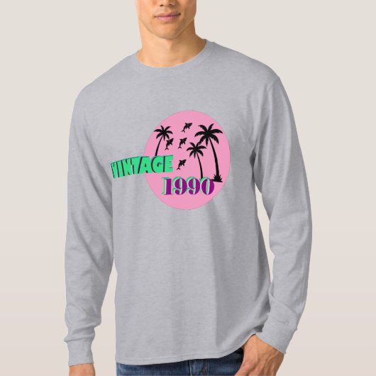 Retro 1990 Geburtstagsgeschenk T-Shirt (Vorderseite)