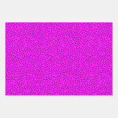 Retro 1990er Jahre Neon Pattern Wrapping Paper Geschenkpapier Set (Vorderseite)