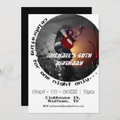 Retro 1990er Vintages Foto 40. Geburtstag Einladung (Vorne/Hinten)