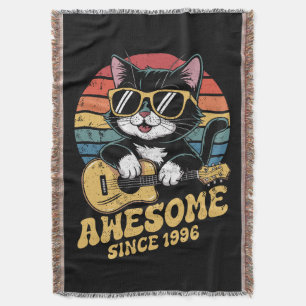 Retro 1996 Geburtstag Katzenliebhaber Ukulele 30. Decke