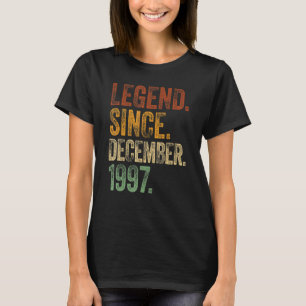 Retro 1997 Geburtstag Dezember Geborene Legende se T-Shirt