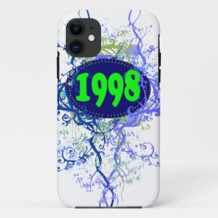 Retro 1998 Geburtstag und Seit (Lila, schwarz) Case-Mate iPhone Hülle