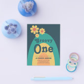 Retro 1. Geburtstag Party Haushalt Flyer (Einzeln)