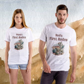 Retro 1. Rodeo Western Kaktus Geburtstag T-Shirt