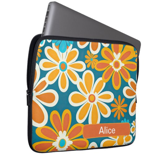 Retro 1E Laptopschutzhülle (Vorne Rechts)