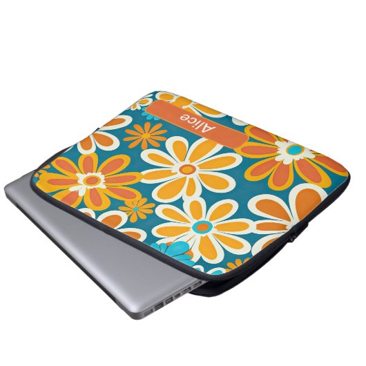 Retro 1E Laptopschutzhülle (Vorne Knopf)