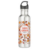 Retro 2023 Abschluss Edelstahlflasche (Vorderseite)