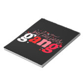 Retro 2023 Valentine's Day Galentines Gang Funny Notizblock (Rotiert)