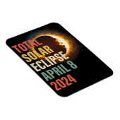 Retro 2024 Gesamtsolarausstoß 8. April Magnet (Rechte Seite)