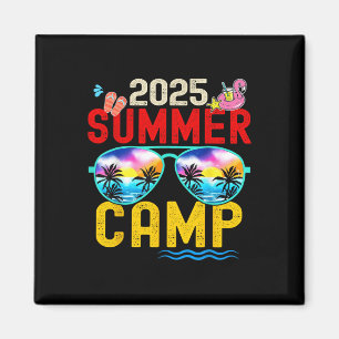 Retro 2025 Sommercamp-Ferien-Camper-Matching Fa Magnet