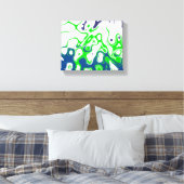 Retro 2059 abstrakte Design Art Leinwanddruck (Insitu (Schlafzimmer))