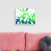 Retro 2059 abstrakte Design Art Leinwanddruck (Insitu (Wohnzimmer))