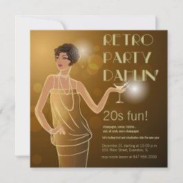 Retro-20er-Party Einladung