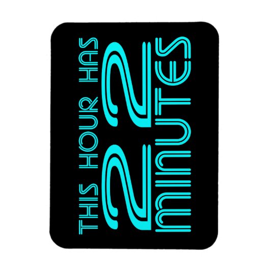 Retro - 22 Minuten Magnet (Vertikal)