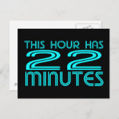 Retro - 22 Minuten Postkarte (Vorne/Hinten)