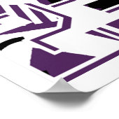 Retro 23 Court Lila 11 Poster (Ecke)