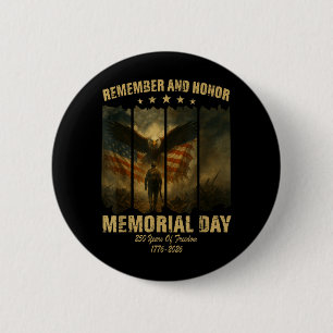 Retro 250 Jahre Amerika Jubiläum Erinnerungstag Button