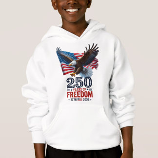 Retro 250 Jahre Freiheit USA Patriotisch 4. Juli Hoodie