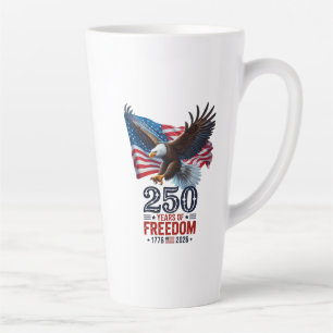 Retro 250 Jahre Freiheit USA Patriotisch 4. Juli Milchtasse