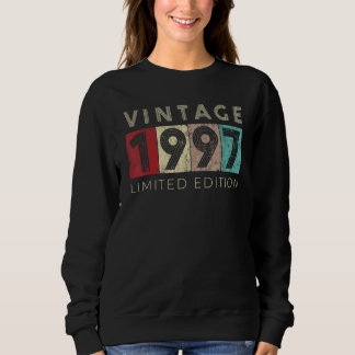 Retro 25 Jahre alt Vintag 1997 Limited Edition 25  Sweatshirt