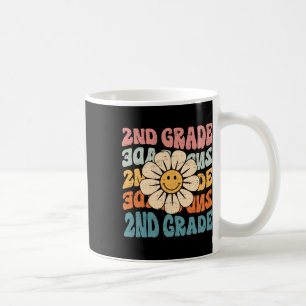 Retro 2. Klasse Zurück zur Schule Zweite Klasse 1. Kaffeetasse