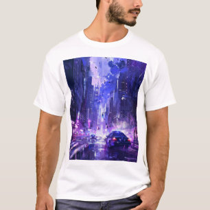 Retro 2D Street Fighter Style Spiel Hintergrund T- T-Shirt