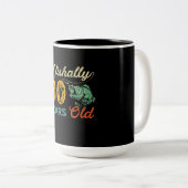 Retro 30. Geburtstag Fanggeschenk 30 Bass Zweifarbige Tasse (VorderseiteRechts)