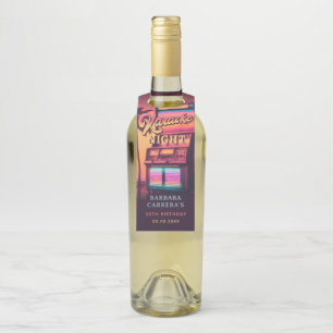 Retro 30. Geburtstag Karaoke Party Flaschenanhänger