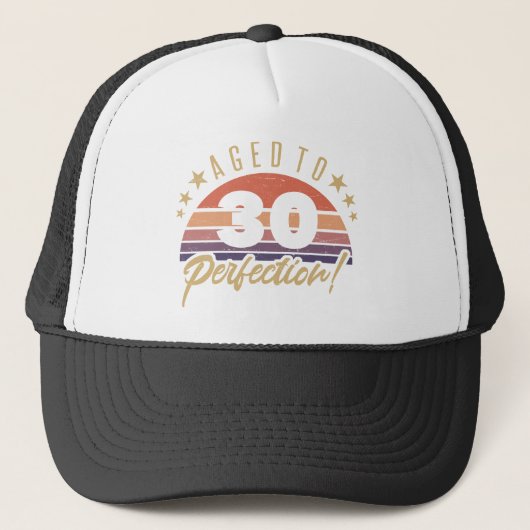 Retro 30. Geburtstag Spaß Truckerkappe (Vorderseite)