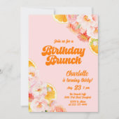 Retro 30. Geburtstagsfeier Einladung (Vorderseite)