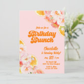 Retro 30. Geburtstagsfeier Einladung (Stehend Vorderseite)