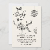 Retro 30. Kuh Mädchen reden dreißig zu mir Geburts Einladung (Vorderseite)