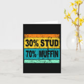 Retro 30 Stud 70 Muffin Shirt Stud Muffin Shirt Va Karte (Gelbe Blume)