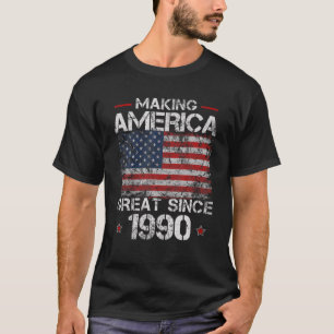 Retro 31. Geburtstag Amerika großartig seit 1990 T-Shirt
