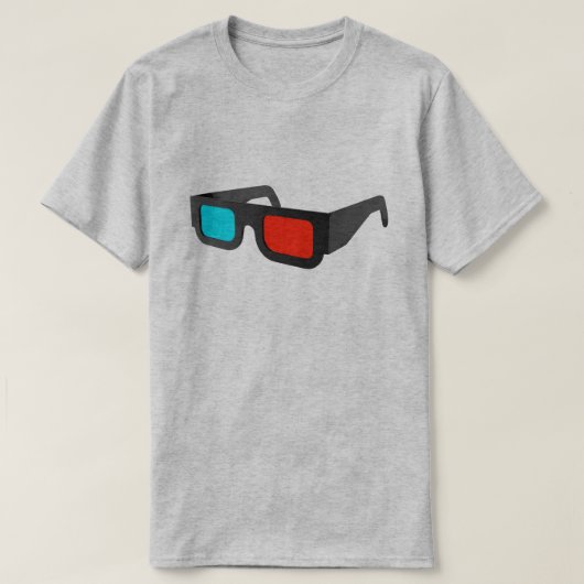 Retro 3D-Brille Graphic T-Shirt (Design vorne)