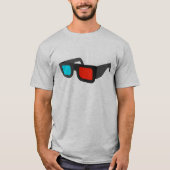 Retro 3D-Brille Graphic T-Shirt (Vorderseite)