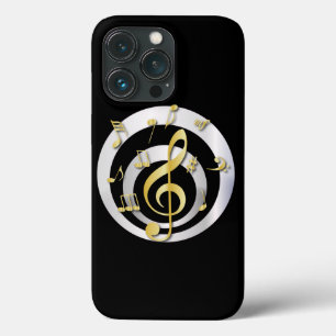 Retro-3D-Effekt Gold- und Silbermusik Case-Mate iPhone Hülle