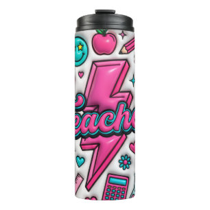 Retro 3D Puffy Lehrer 0,5l Thermobecher Thermosbecher