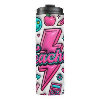 Retro 3D Puffy Lehrer 0,5l Thermobecher Thermosbecher