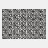 Retro-3D-Wirbel Vintages Musterdesign Geschenkpapier Set (Vorderseite 3)