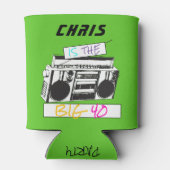 Retro 40. Geburtstag Vintag 1982 Schachbrett Dosenkühler (Rückseite)