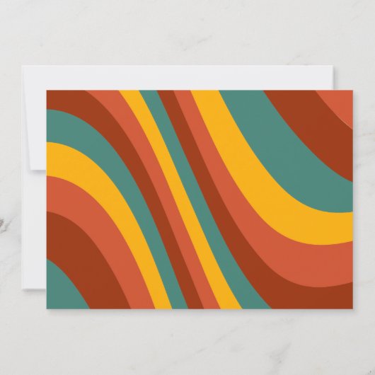 Retro 40. Geburtstagseinladung Einladung (Rückseite)