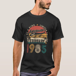 Retro 40 Jahre alt Februar 1985 Vintage 40. Geburt T-Shirt
