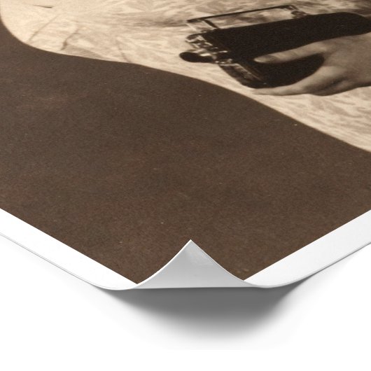 Retro 40er Frau im Badeanzug wachsen Poster (Ecke)