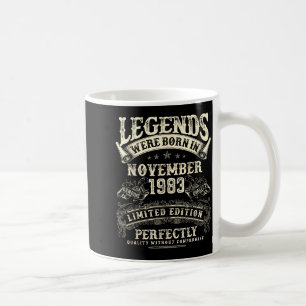 Retro 42. Geburtstag Für Männer 42 Jahre Alt Novem Kaffeetasse
