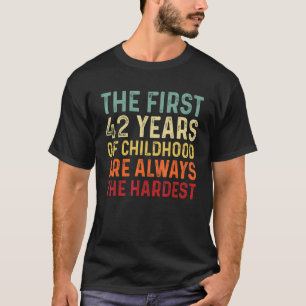 Retro 42 Jahre alte Männer Frauen Sprichwort 42. G T-Shirt