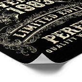 Retro 42nd Birthday For Men 42 Year Old November 1 Poster (Ecke)